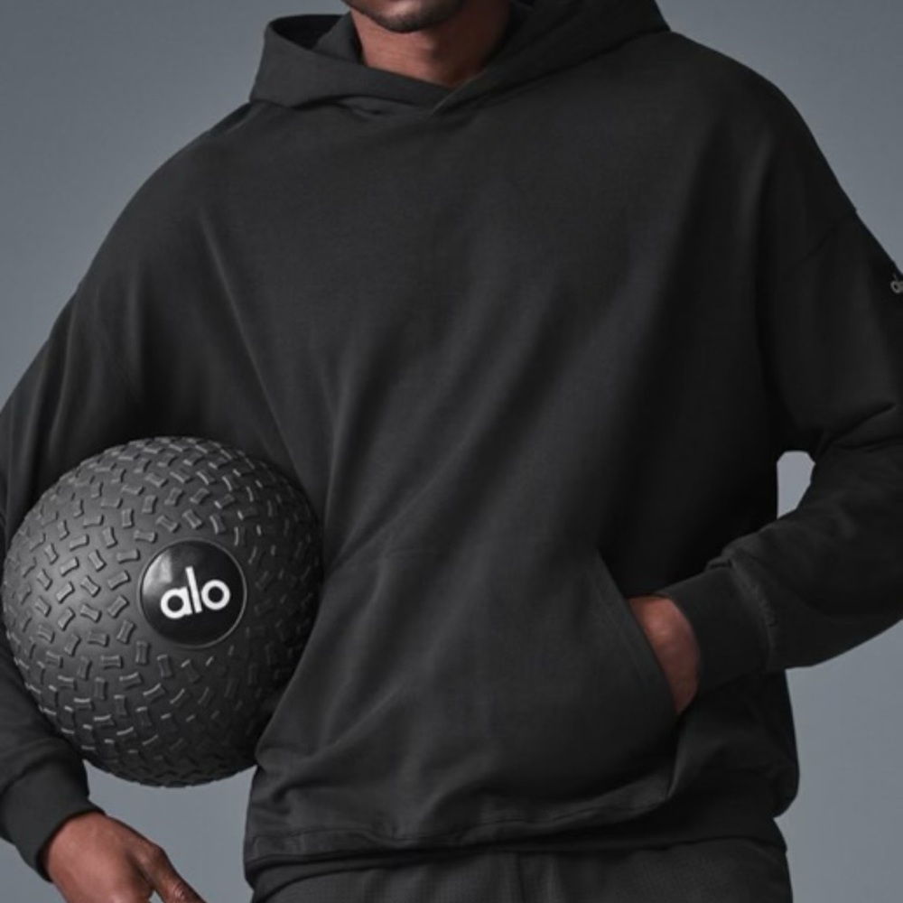 ALO Yoga | Mens double take hoodie in black L